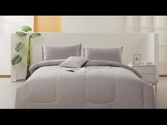 Eco Melange Cotton tái chế polyester hỗn hợp Set Comforter,vật liệu bền vững,mềm và dễ thở