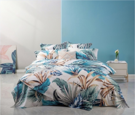 Digital Print Cotton Duvet Cover Twin XL Floral Duvet Cover Set (Sết bọc bọc bọc hoa bằng in kỹ thuật số)