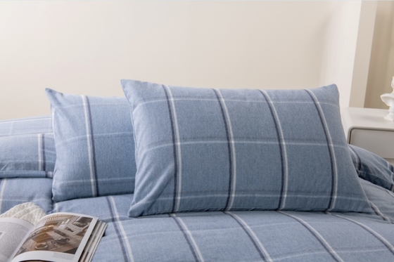 OEM Twin Quần phủ King Full Size Quần phủ Blue Polyester pha trộn flanel