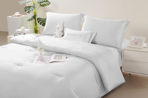 OEM Tencel Lyocell Comforter Set Trắng thoải mái Twin Comforter Sets