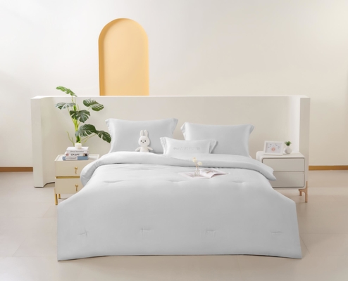 OEM Tencel Lyocell Comforter Set Trắng thoải mái Twin Comforter Sets