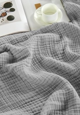 Chăn bông bông màu xám nhạt OEM cho người lớn