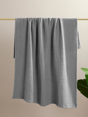 Chăn bông bông màu xám nhạt OEM cho người lớn