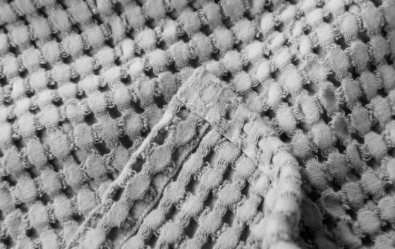 Hỗ trợ da 100% bông chăn waffle OEM Waffle Weave Twin