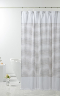 OEM Polyester rèm tắm 72X72&quot; White Cotton rèm tắm