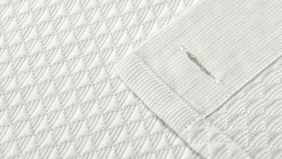 Tấm rèm tắm màu xám nhạt Jacquard 95% Cotton 5% Polyester tái chế