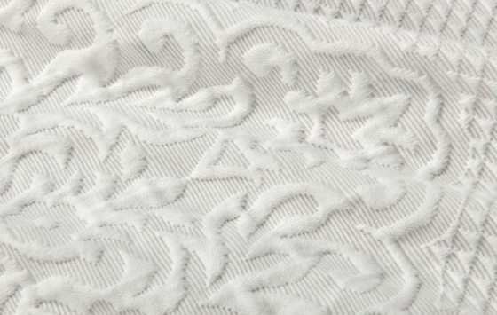 Tấm rèm tắm màu xám nhạt Jacquard 95% Cotton 5% Polyester tái chế