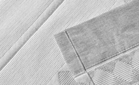 Polyester Cotton Jacquard rèm tắm màu xám rèm tắm màu xám