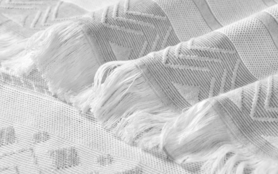 Polyester Cotton Jacquard rèm tắm màu xám rèm tắm màu xám