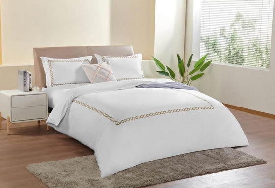 Cotton thêu quạt Set bền vững màu trắng thêu quạt Cover