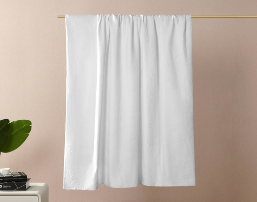 100% Cotton Jacquard Set Comfortable White Jacquard Duvet Cover Set (Số bao phủ Jacquard màu trắng thoải mái)