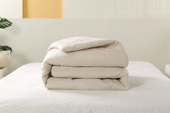 Linen Cotton Mixed Solid Comforter Set King Comforter Set bền vững