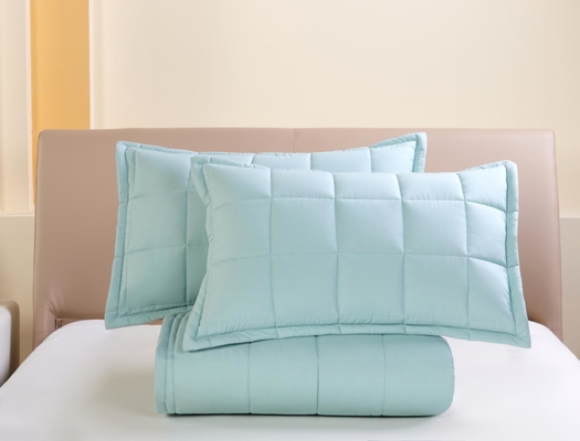 Bộ quilt bông thở OEKO-TEX Light Green Quilt Cover Set OEM