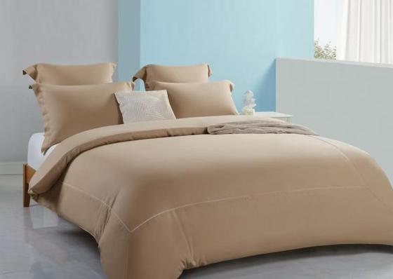 Vỏ chăn Tencel Linen Queen Màu Nâu Nhạt Thoải Mái