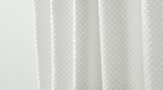Tấm rèm tắm màu xám nhạt Jacquard 95% Cotton 5% Polyester tái chế